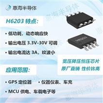 惠海半導體H6203電動車儀表供電7-120V3A降壓恒壓芯片